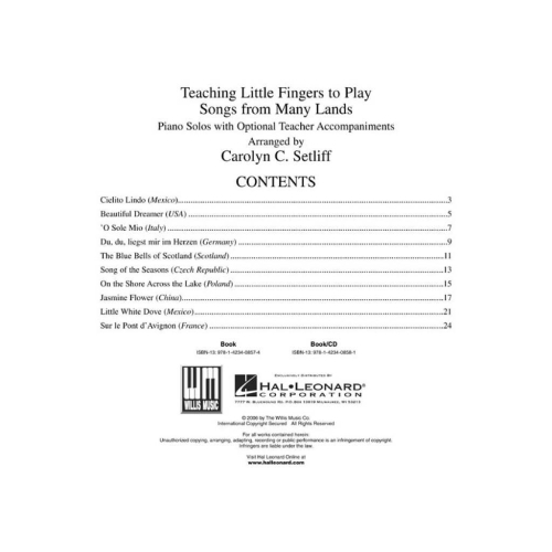 Teaching Little Fingers to Play Songs
