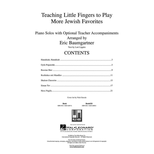 Teaching Little Fingers to Play More Jewish Favori