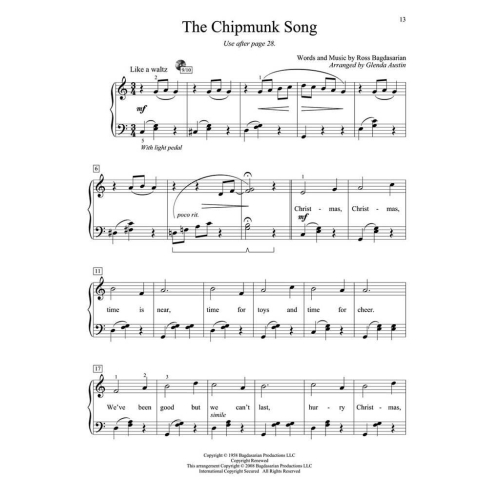 Christmas Piano Solos Second Grade