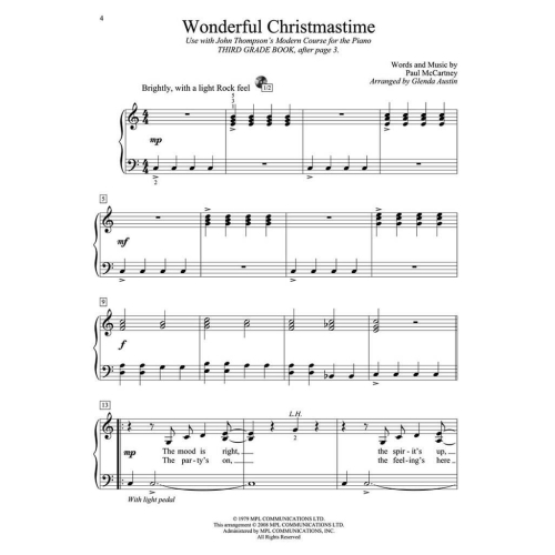 Christmas Piano Solos - Third Grade
