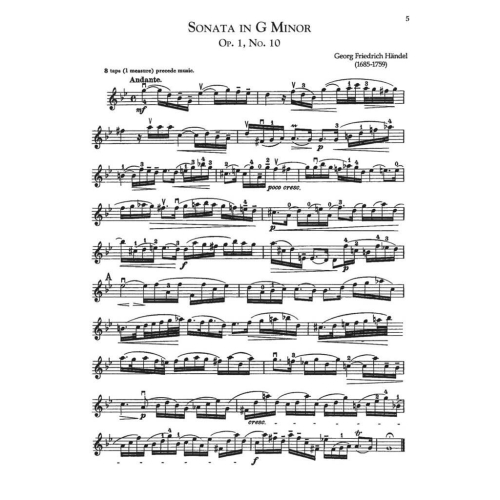 Six sonatas for flute (or violin) and piano