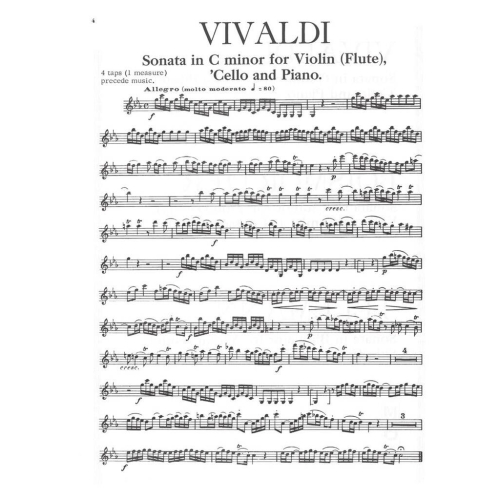 3 Trio Sonatas: Vivaldi, Boismorter and Telemann