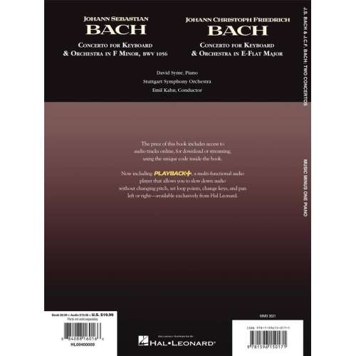 Bach & Bach - Concerto in F Minor, BMV1056