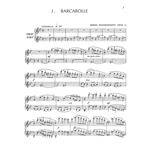 Rachmaninov - Six Pieces, Opus 11