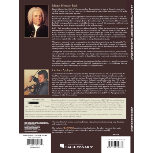 Bach, J.S - Violin Concerto No. 1 in A Minor, BWV1041