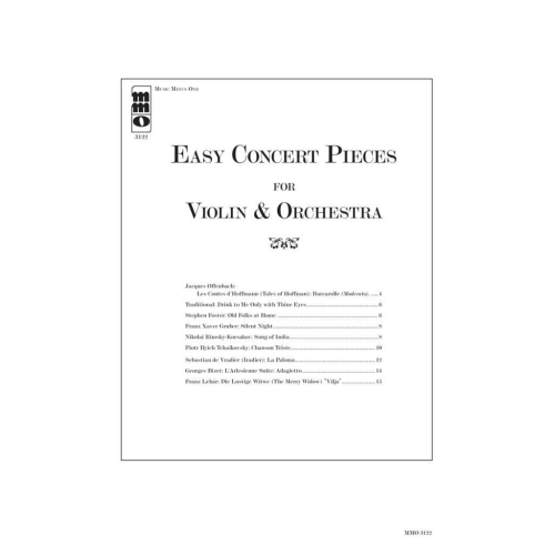 Easy Concert Pieces for Violin & Orchestra