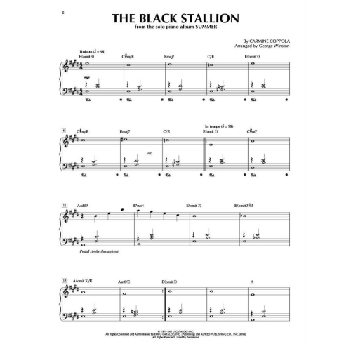 George Winston Piano Solos - Pno