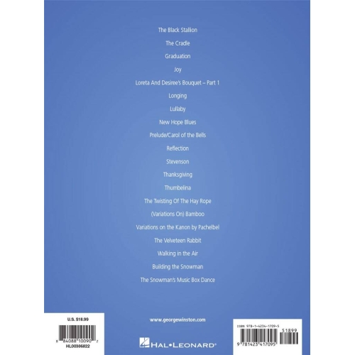 George Winston Piano Solos - Pno