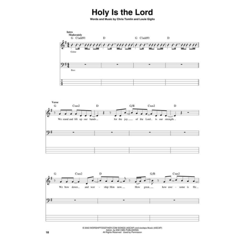 Worship Band Playalong Volume 1: Holy is the Lord - Bass Guitar Edition