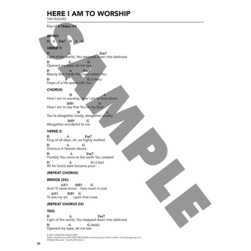 Here I Am to Worship - Bass Edition