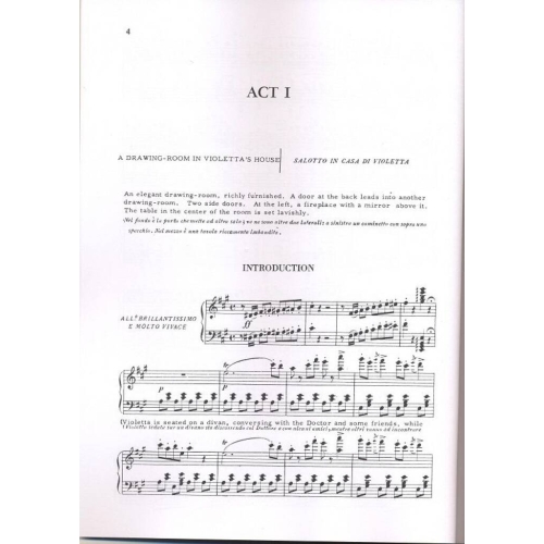 Verdi, Giuseppe - La Traviata - Opera Vocal Score