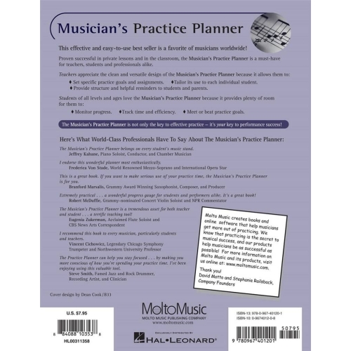 Musician's Practice Planner