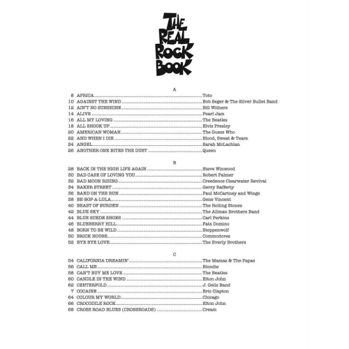 The Real Rock Book - Volume I