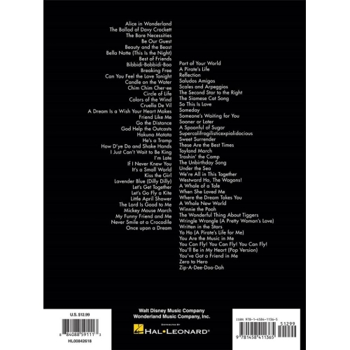 The Big Book of Disney Songs