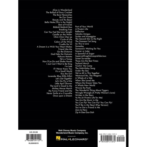 The Big Book of Disney Songs