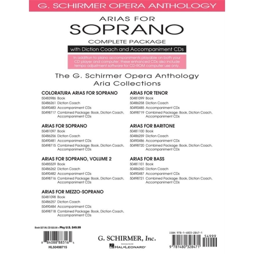 Arias for Soprano - Complete Package