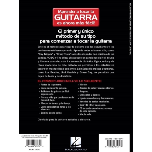 Hal Leonard Guitar Tab Method - Book One (Spanish Edition) -