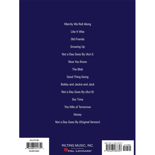 Sondheim, Stephen - Merrily We Roll Along