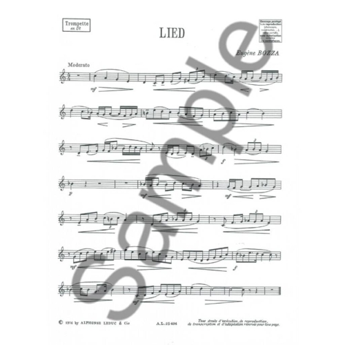 Bozza, Eugène - Lied