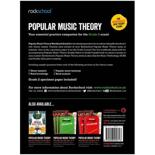 Rockschool: Popular Music Theory Workbook Grade 2