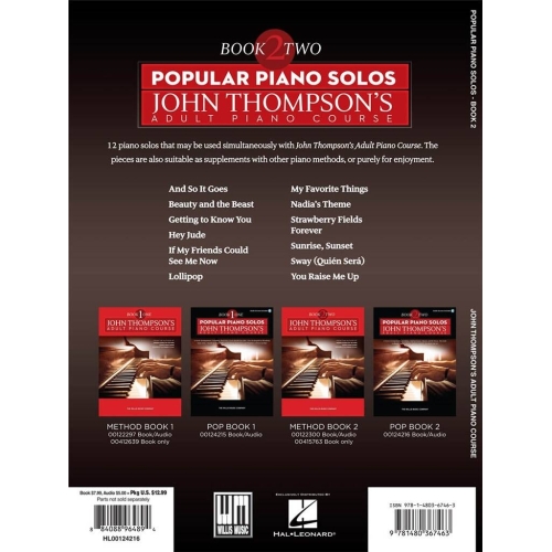 Popular Piano Solos: Adult Piano Course - Book 2