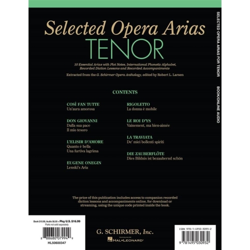 Selected Opera Arias
