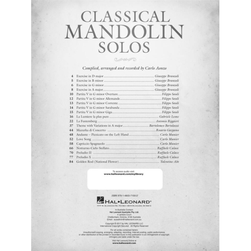 Classical Mandolin Solos