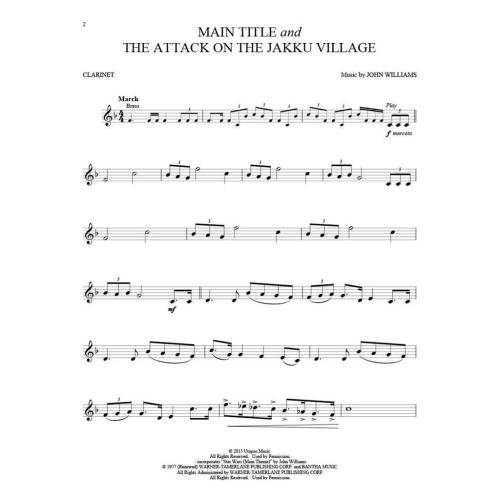 Williams, John - Star Wars: The Force Awakens - Clarinet