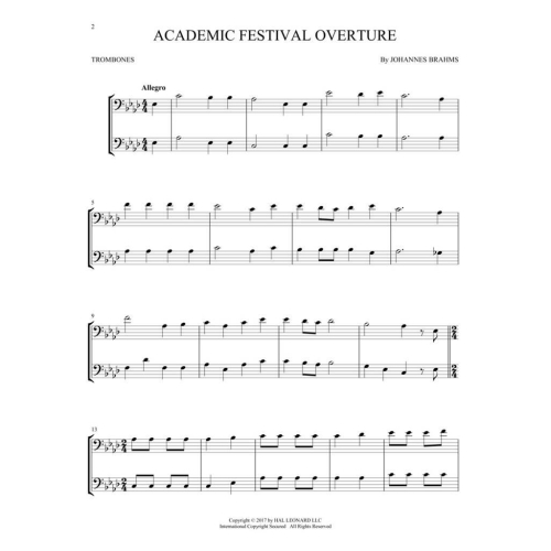 Classical Themes for Two Trombones