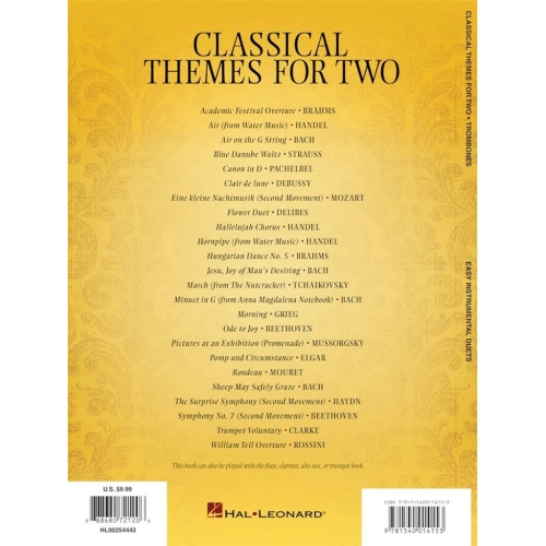 Classical Themes for Two Trombones