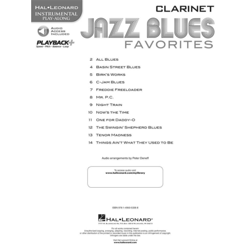 Jazz Blues Favorites (Clarinet)