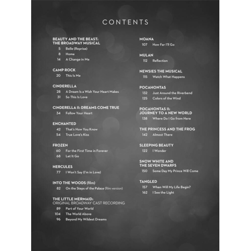 Disney Ingénue Songbook