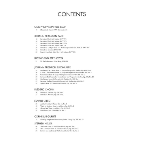 Selected Piano Masterpieces - Intermediate Level