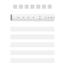 Guitar Tab Manuscript Paper