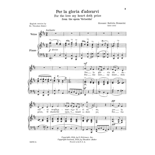 24 Italian Songs & Arias - Medium Low Voice