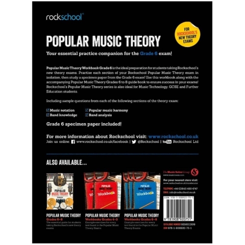 Rockschool: Popular Music Theory Workbook Grade 6