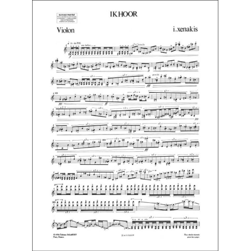 Xenakis, Iannis - Ikhoor