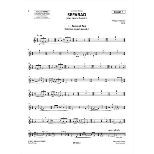 Hersant, Philippe - Sefarad