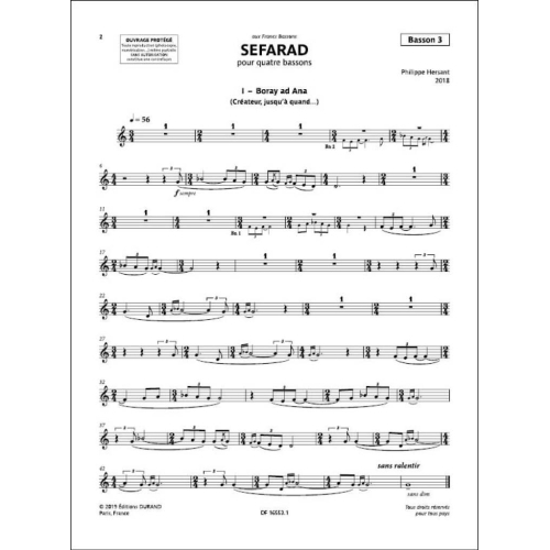 Hersant, Philippe - Sefarad