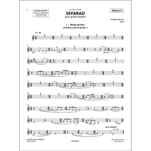Hersant, Philippe - Sefarad