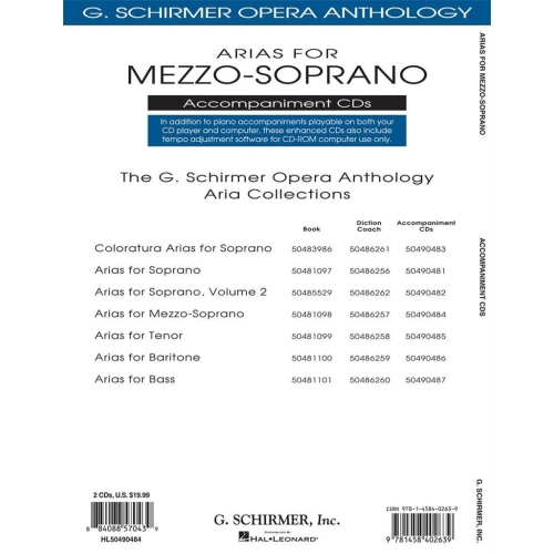 Arias for Mezzo-Soprano