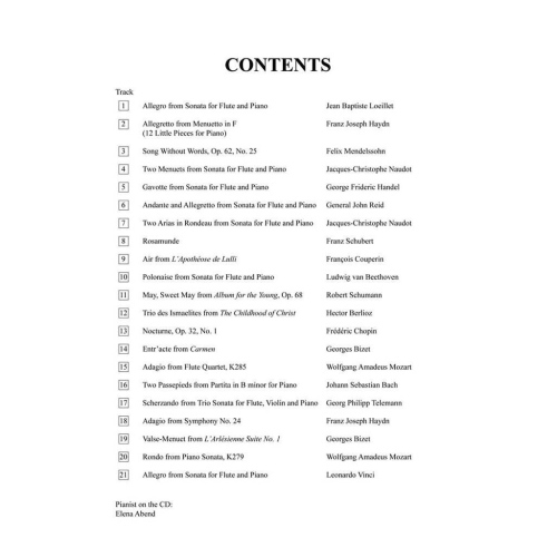 Solos for the Flute Player