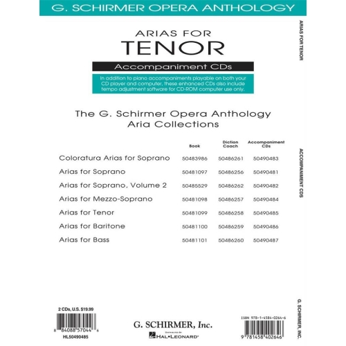 Arias for Tenor