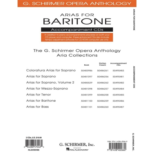 Arias for Baritone