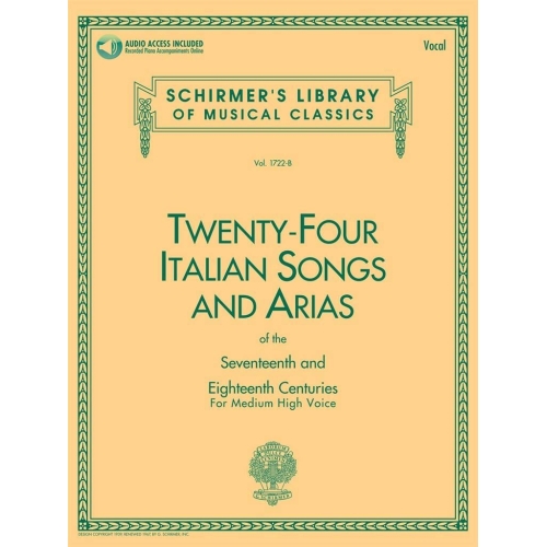 24 Italian Songs & Arias - Medium High Voice