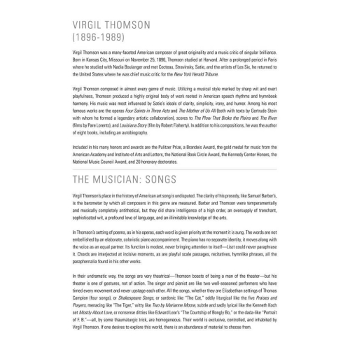 Virgil Thomson - Collected Songs