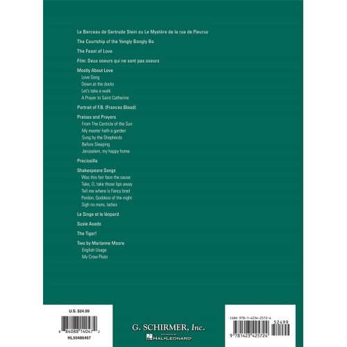 Virgil Thomson - Collected Songs