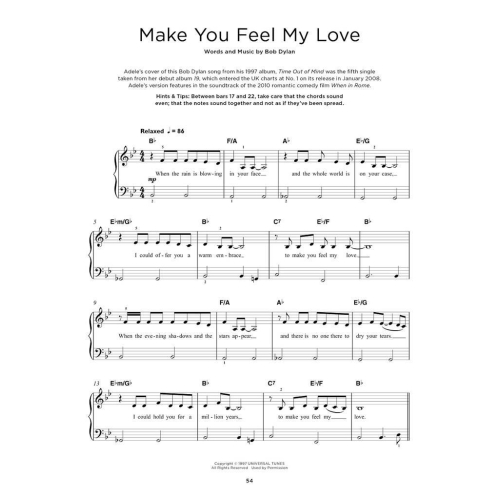 Really Easy Piano: 40 Adele Songs