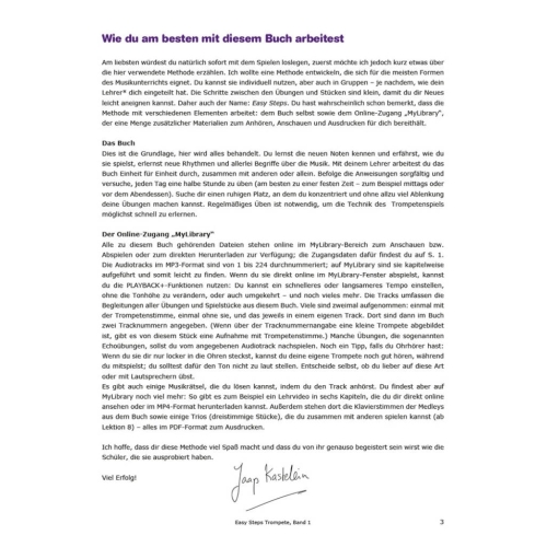 Kastelein, Jaap - Easy Steps 1 Trompete (DE)