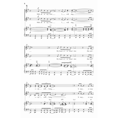 Engelhardt, Michael - I Will Sing (SSA)